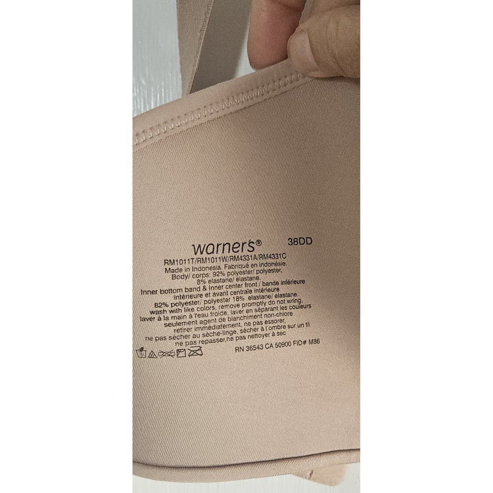 warners 38DD Blissful Benefits All over‎ smoothing bra wireless covertibel bra - Picture 8 of 8